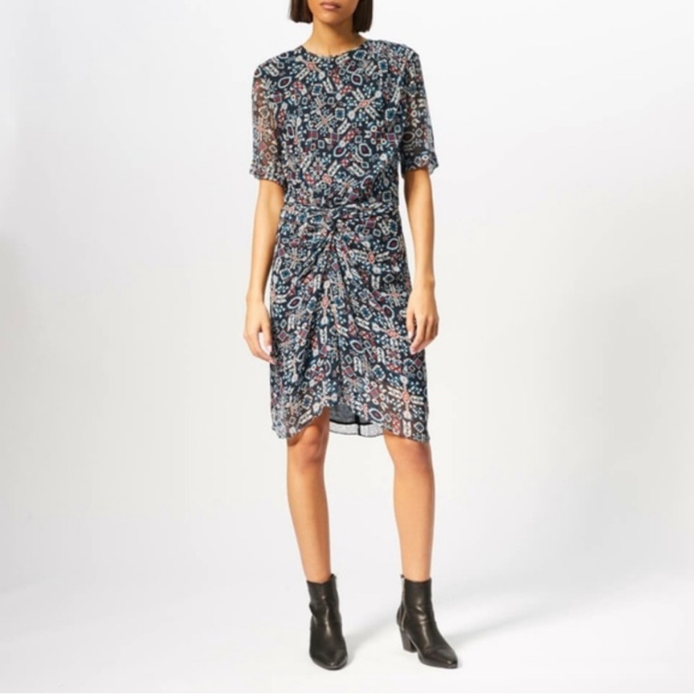 NWT Isabel Marant Étoile Silk Barden Print Dress Size 38/2 $585